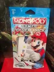 Super Mario Monopoly Gamer Board Game Power Pack Figure Hasbro Toad Brand New