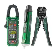 TESMEN Electrical Tool Kit: Digital Clamp Meter, Non-Contact Voltage Tester &...