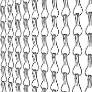 Premium Aluminium Door Fly Chain, 90 x 210cm Window Screen, Net Curtain for Balcony Door, Living Room, Patio Door