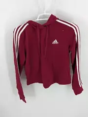 Adidas Womens Essentials 3-Stripes Cropped Hoodie- X-Small US