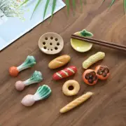 Cute Fruit Ceramic Chopsticks Spoon Fork Holder Kitchen Chopstick Rest Stand