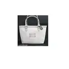 NEW GUESS PROPOSAL STONE WHITE "G"+OSTRICH LEATHERETTE SHOULDER+HAND BAG,PURSE