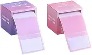 Sticky Notes Dispenser With 1024 Notes, Roll Tape With Pull Out Boxes 1.7 x 2.4 in, Self-Adhesive Memo Pads for Reminders (Purple/Pink)
