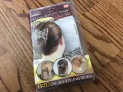 EZCombs fabulous hairstyles Stretchable comb dazzling silver beaded AllHair type