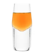 Viski Raye Set of 2 Heavyweight Crystal Shot Glasses