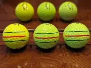 3 New Callaway Triple Track E.R.C. & Chrome Soft Premium AAAAA Yellow Golf Balls