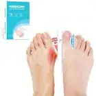 2 Pairs Gel Toe Separators for Big Toe Toe Spacers Bunion Pads Bunion Correct...