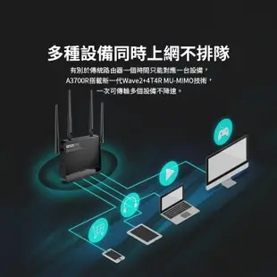 TOTOLINK A3700R AC1200 Giga高功率穿牆 雙頻WiFi 無線路由器 分享器【A950RG加強版】