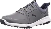 [PUMA] Men's Grip Fusion 2.0 Golf Shoe, White-Quiet Shade, 9 UK