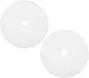 PRETYZOOM 2Pcs Non Stick Silicone Dehydrator Sheets for Fruit Vegetable Drying Round Mats Reusable Dehydrator Trays for Healthy Snacks Meal Prep