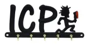 Insane Clown Posse ICP Juggalo Key Rack Hanger Hooks Holder Entryway Organizer