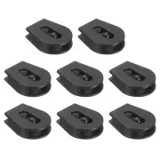 8Pcs Wheeled Cord Locks for Drawstring Toggle Slider Stopper, 0.6x0.8 Inch