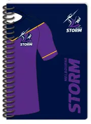 Melbourne Storm NRL Set of 2 Notebooks (A5 120 Page Notebook Notepad)