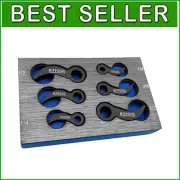 Versatile 6-Pc Pry Bar Wrench Adapter Set - Chrome Vanadium Steel for Repairs