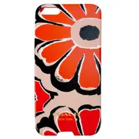 在飛比找ETMall東森購物網優惠-COACH 花朵 iPhone 5 手機保護殼(橘黑)
