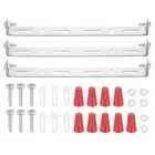3 Set 165mm (6.5") Universal Light Fixture Mounting Bracket Kit with Screw