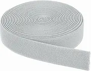 uxcell Elastic Bands for Sewing 2.5cm x 4.6m Gray Knit Elastic Spool High Elasticity for Wigs, Waistband, Pants, Craft DIY Projects