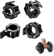AONAYO Pack of 4 dumbbells quick release, dumbbell clasps, 30 mm, lock dumbbell, one-handed assembly, dumbbell quick release 30 mm, barbell lock suitable for exercise, weightlifting, training, fitness
