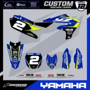 YAMAHA MOTOCROSS GRAPHICS CUSTOM MX GRAPHICS DECAL KIT YZ YZF PRIME BLU/YEL