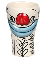 TOV Furniture Set of 4 Velma "Goofy" Ceramic Glasses