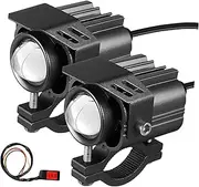 Generic 2 Pcs Motorcycle LED Lights Motorcycle LED Light Kit Motorcycle Motorcycle Cover Off Road Lights Motorcycle Panniers Front Bumper Motorcycle Fog Light Kit 3570 Lamp Beads