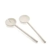 2pc Guzzini Tiffany 28cm Food/Salad Servers Plastic Serving Spoon/Fork White