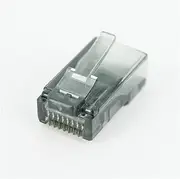 50/100PCS RJ45 Ethernet Cables Module Plug Network Connector RJ-45 Crystal Heads Cat5 Cat5e Cable(50 PCS,Gray)