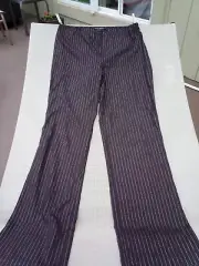 Betsey Johnson of New York Lurex striped brown & gold Career Pants L