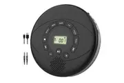 Portable CD Bluetooth Player, Rechargeable Car Walkman with Speaker and Headphones, Plays CD/USB/BT