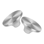 2 Pcs Pot Lid Replacement Stainless Steel -resistant Handle