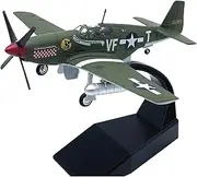 Replica Pre-Build Aircraf 1:72 Scale for P51 Mustang Fighter DieCast Metal Airplane Military Display Model Collection Collection Gift Display