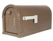 Garrison Venetian Bronze, Large, Steel, Post Mount Mailbox