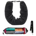 Velvet Neck Pillow Storage Bag Extra Luggage U-Shapes Pillow Flight