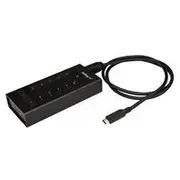 StarTech 7 Port USB-C Hub, Metal, USB-C to 5x A and 2x C, USB 3.0 - HB30C5A2CST