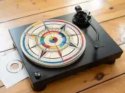 Magic Geometry Felt Record Player Turntable Slipmat Mat, Occult Sacred Sigil