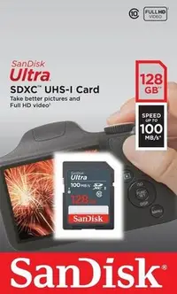 在飛比找Yahoo!奇摩拍賣優惠-SanDisk 128G 128GB SD SDXC C10