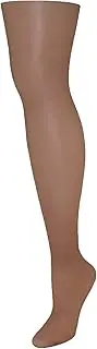 [Hanes] Silk Reflections Women's Nylon Sheer Toe and Control Top Pantyhose, AB, Barely There
