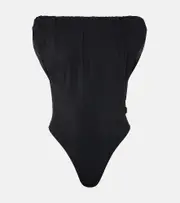 [Jacquemus] Jacquemus Off-shoulder swimsuit UK 10 black