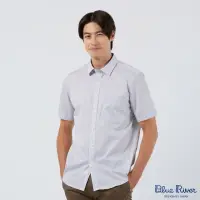 在飛比找momo購物網優惠-【Blue River 藍河】男裝 灰色系短袖襯衫-簡約雙色