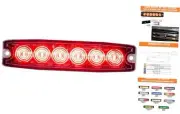 Buyers Products 8892203 5" Red LED Strobe Light, 6 LEDs, 23 Flash Patterns,