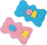 VICASKY 2pcs Bath Mat Floating Mat Sink Bather for Draining Canopy Mats Tubs for Newborns Newborn Bath Essentials Sponge Non Bath Sponge Newborn Bath Pad