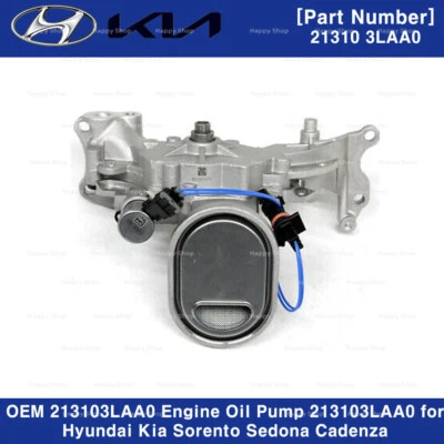 OEM 213103LAA0 Engine Oil Pump 213103LAA0 for Hyundai Kia Sorento Sedona Cadenza (for: Hyundai)