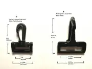 Swivel Rocking Plastic Snap Hook Clip 1"+1.5" Paracord, Webbing Strap, Lanyard