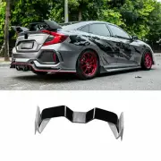 For Honda Civic Sedan 2016-2021 Black Rear Spoiler Lip Tail Wing Bar Gull Wing (for: Honda Civic)