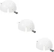 GLEAVI 3pcs Helmet Lining Baseball Hat Liners Baseball Skull Cap Bump Caps Light Shade Flower Safety Bump Cap Baseball Cap Liner Safety Skull Cap Safety Cap Helmet Cap White Pe or Insert