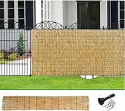 Natural Privacy Screen, Bamboo Fencing, Fencing Rolls, Balcony Fencing Covering, Decorative Divider, Sun Shading/Insulation/Privacy, Waterproof, Breathable(1.4 * 10m(4.6 * 32.8ft))