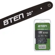8TEN 20" Chainsaw Guide Bar & Chain .050 3/8 72DL for Stihl 039 036 038 33RSF72E
