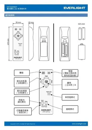 現貨含稅免運費 億光 星夜  46W LED吸頂燈 5980流明 5~9坪 遙控器可調光調色 全電壓 高雄永興照明~