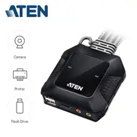 在飛比找蝦皮商城優惠-ATEN 宏正 CS22H 2埠USB 4K HDMI帶線式