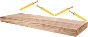 Ciieeo Space-Saving Floating Wall Mount Wood Floating Shelves Rustic Decor for Bedroom Bathroom Living Room